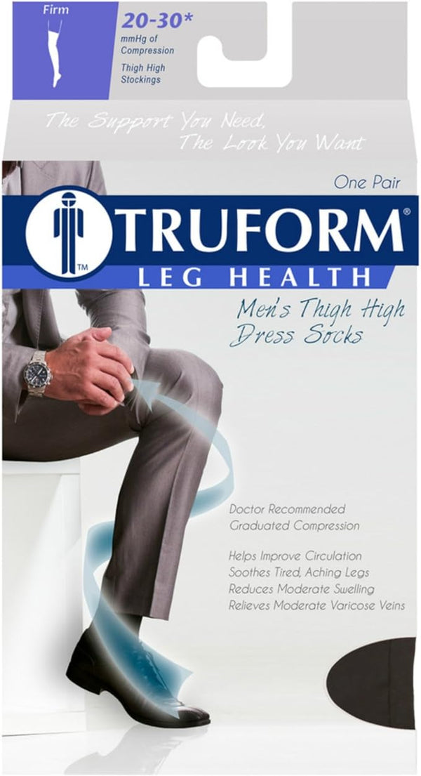 Men's Microfiber Dress Socks, 15-20 mmHg